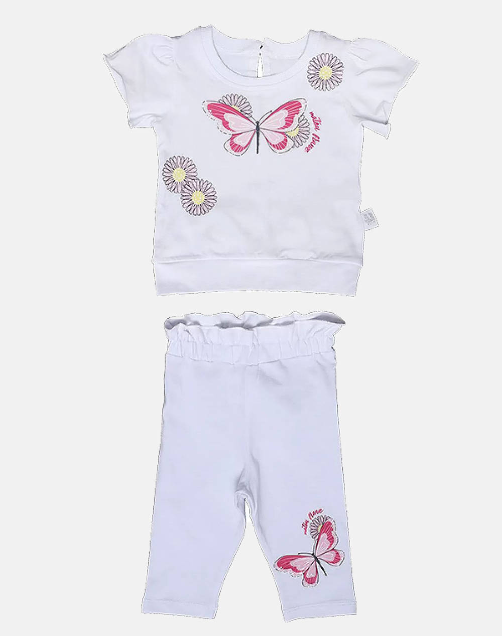 Matou Girls Legging Set Kids Girl Clothes Sets White Cotton,Elastic 1S24 Mfa4570 White Female Sets