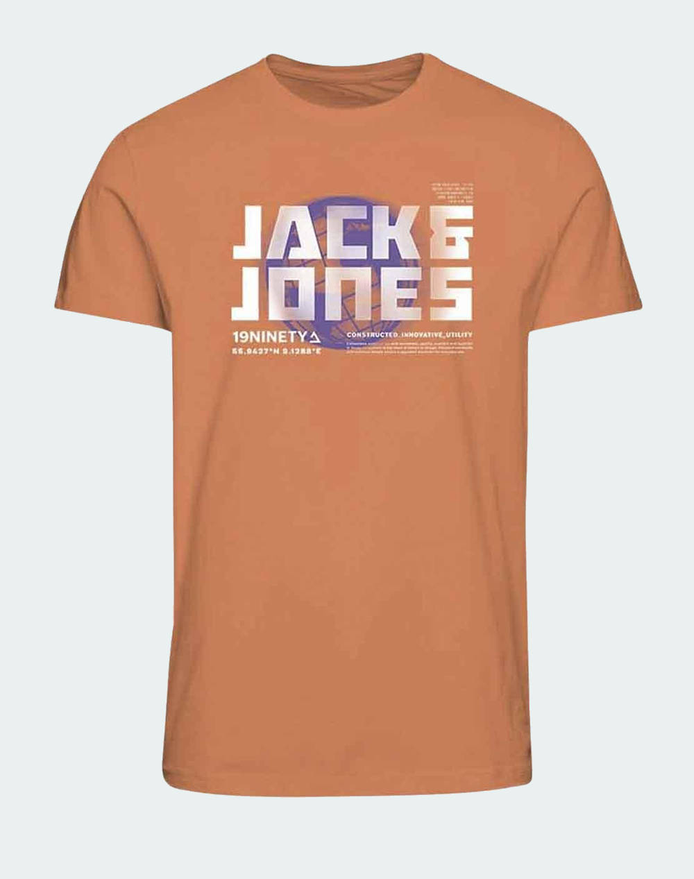 Jack&Jones Jcophoto Tee Fst Jnr Kids Boy Clothes T Shirts Darkorange Cotton 12256935 Tangerine Male T-Shirts