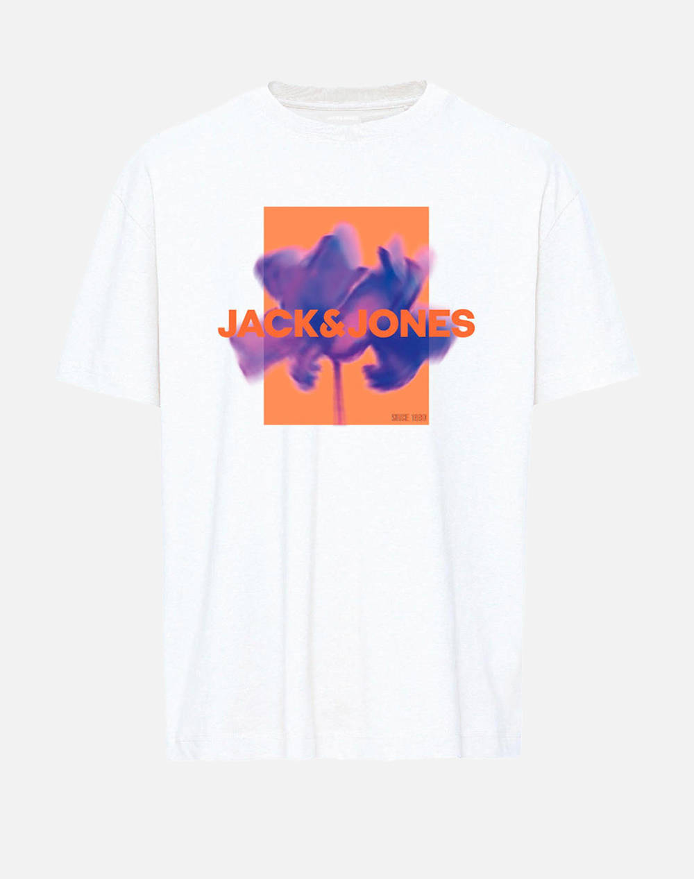 Jack&Jones Jcoflorals Tee Fst Jnr Kids Boy Clothes T Shirts White Cotton 12256927 White Male T-Shirts