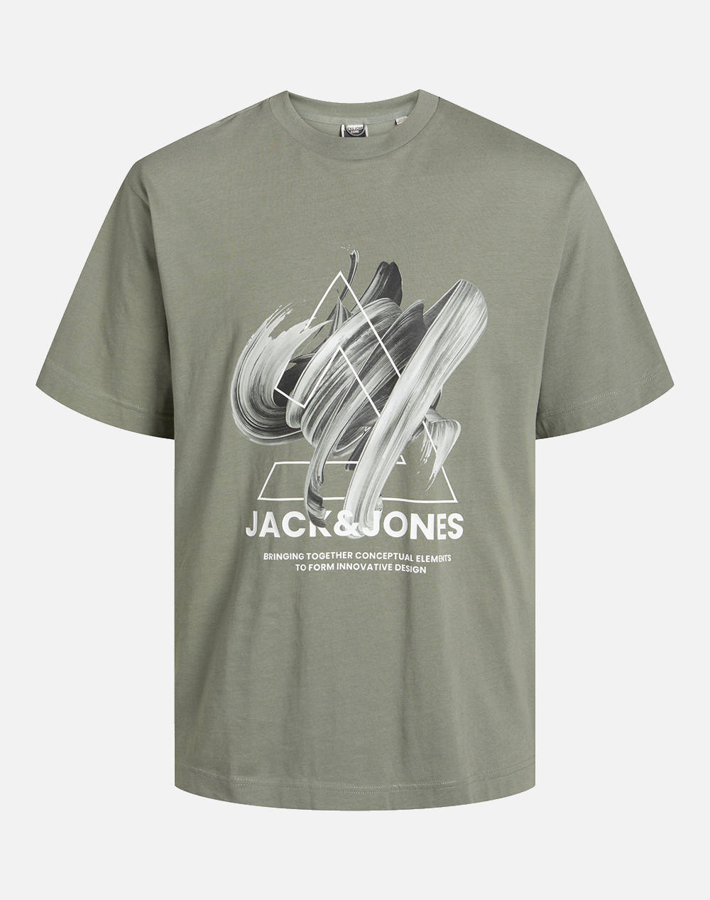 Jack&Jones Jcotint Tee Ss Crew Neck Jnr Kids Boy Clothes T Shirts Olive Cotton 12258174 Agave Greenloose Male T-Shirts