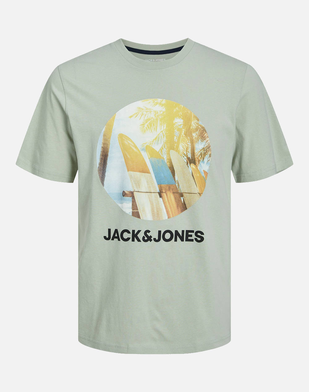Jack&Jones Jjnavin Tee Ss Crew Neck Jnr Kids Boy Clothes T Shirts Gray Cotton 12249870 Desert Sage Male T-Shirts