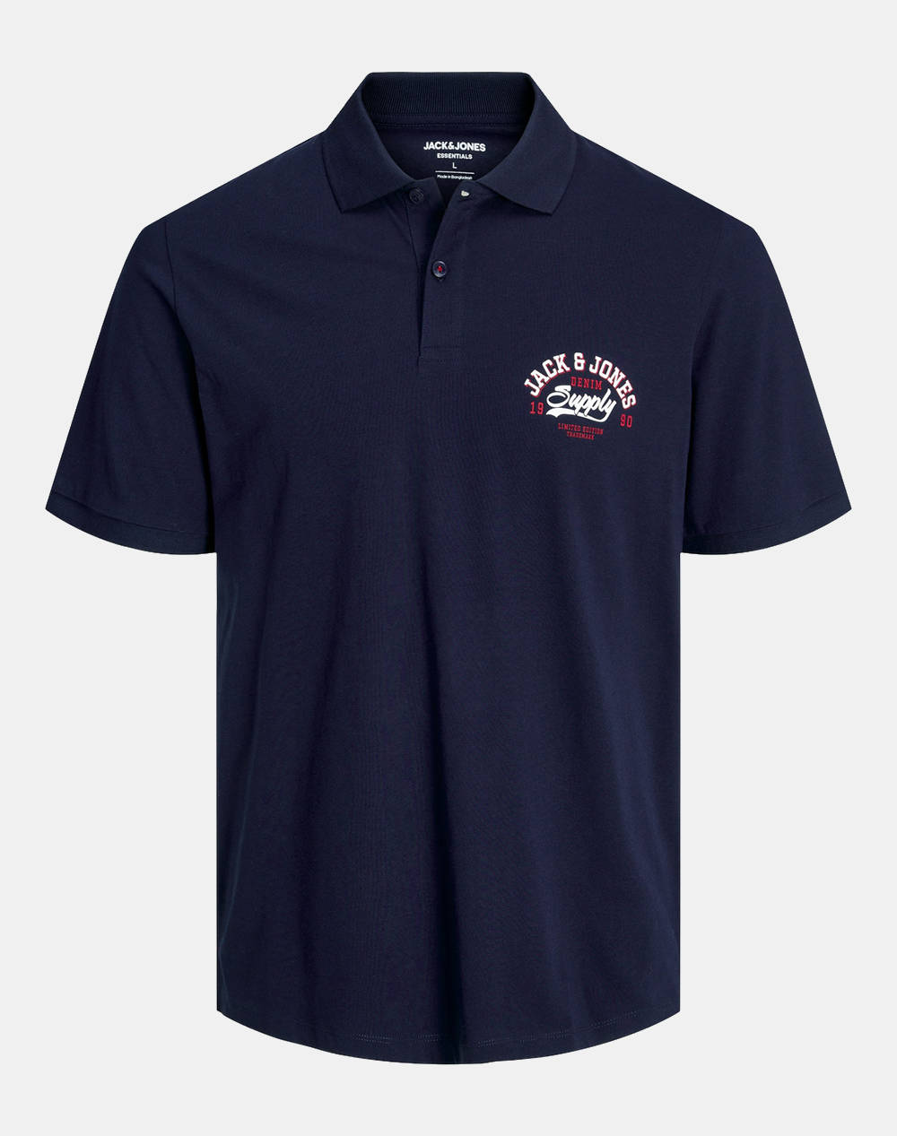 Jack&Jones Jjelogo Polo Ss 2 Col Ss24 Jnr Kids Boy Clothes T Shirts Navyblue Cotton 12249155 Navy Blazer Male T-Shirts Blue