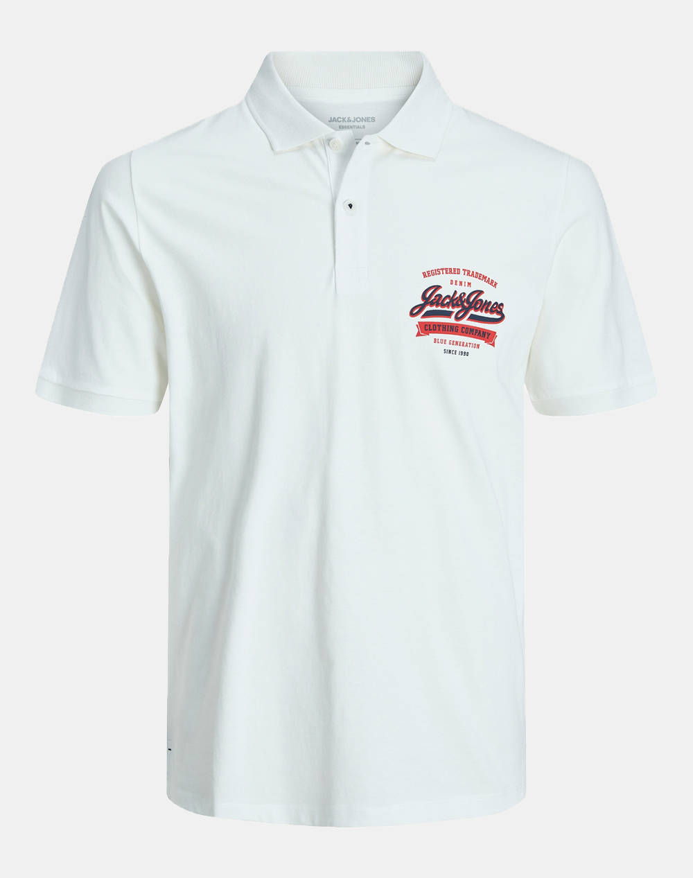 Jack&Jones Jjelogo Polo Ss 2 Col Ss24 Jnr Kids Boy Clothes T Shirts Offwhite Cotton 12249155 Cloud Dancer Male T-Shirts