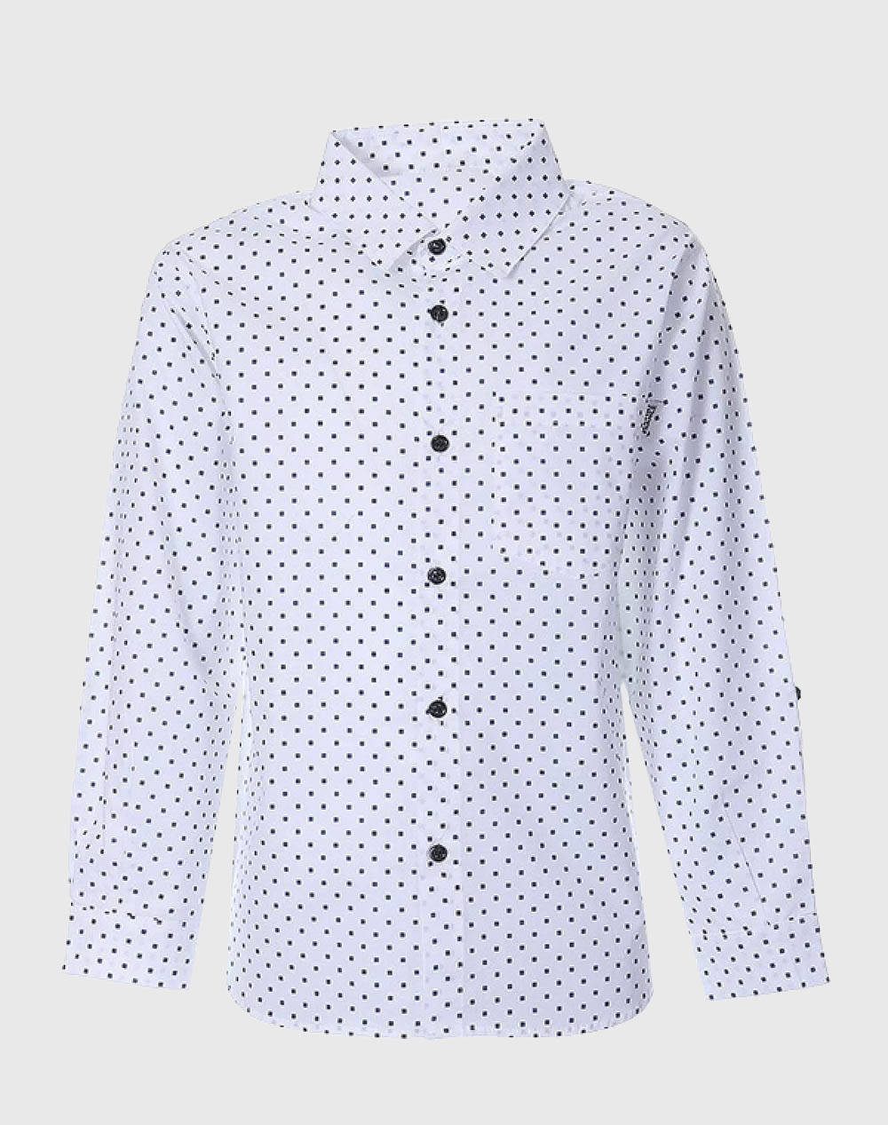 Matou Kids Shirt Boys Kids Boy Clothes Shirts White Cotton,Elastic 2S24 Mf1210A White Male Shirts