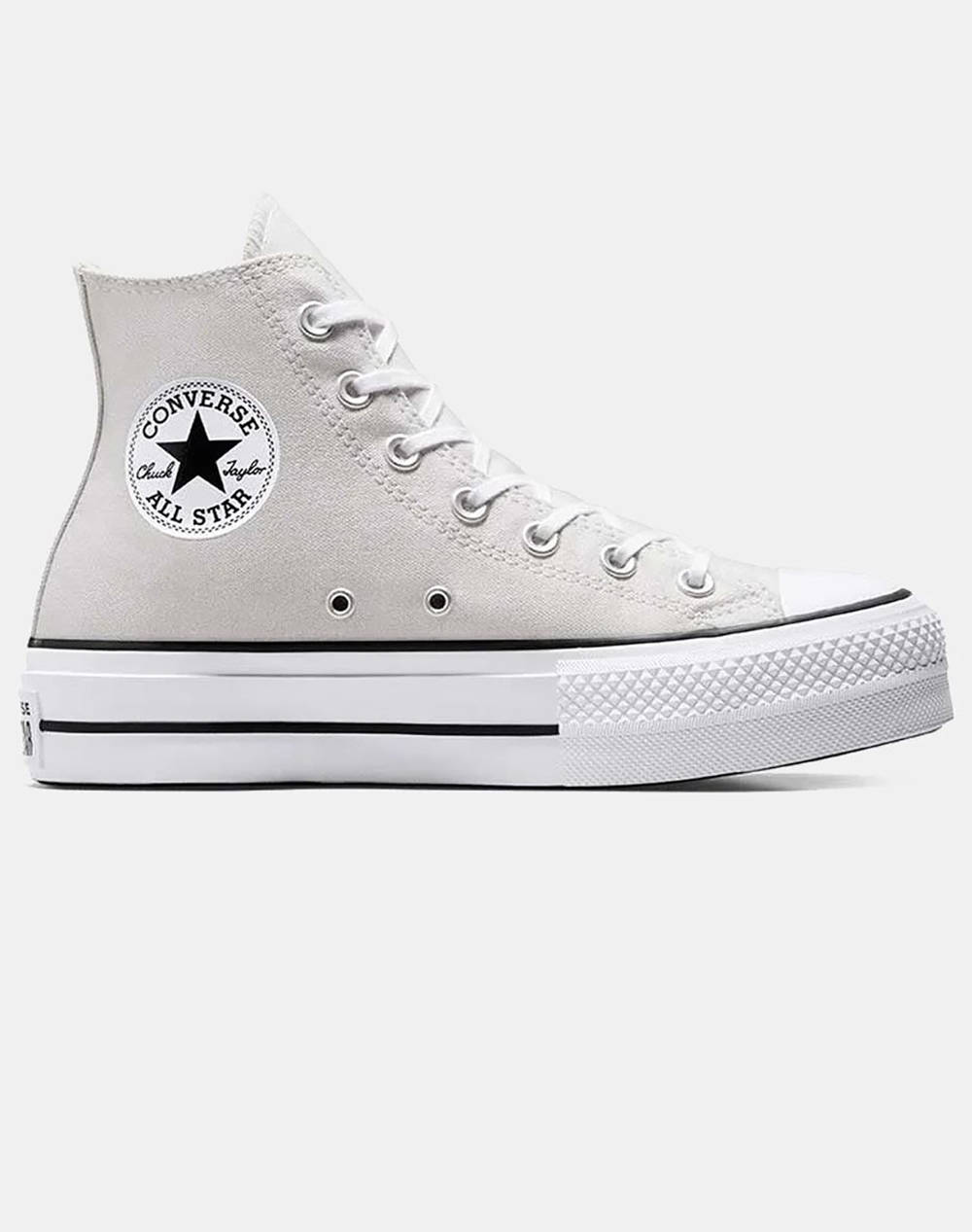 Converse Chuck Taylor All Star Lift Platform Women Footwear Sneakers Lightgray Fabric A08287C 095 Female Sneakers