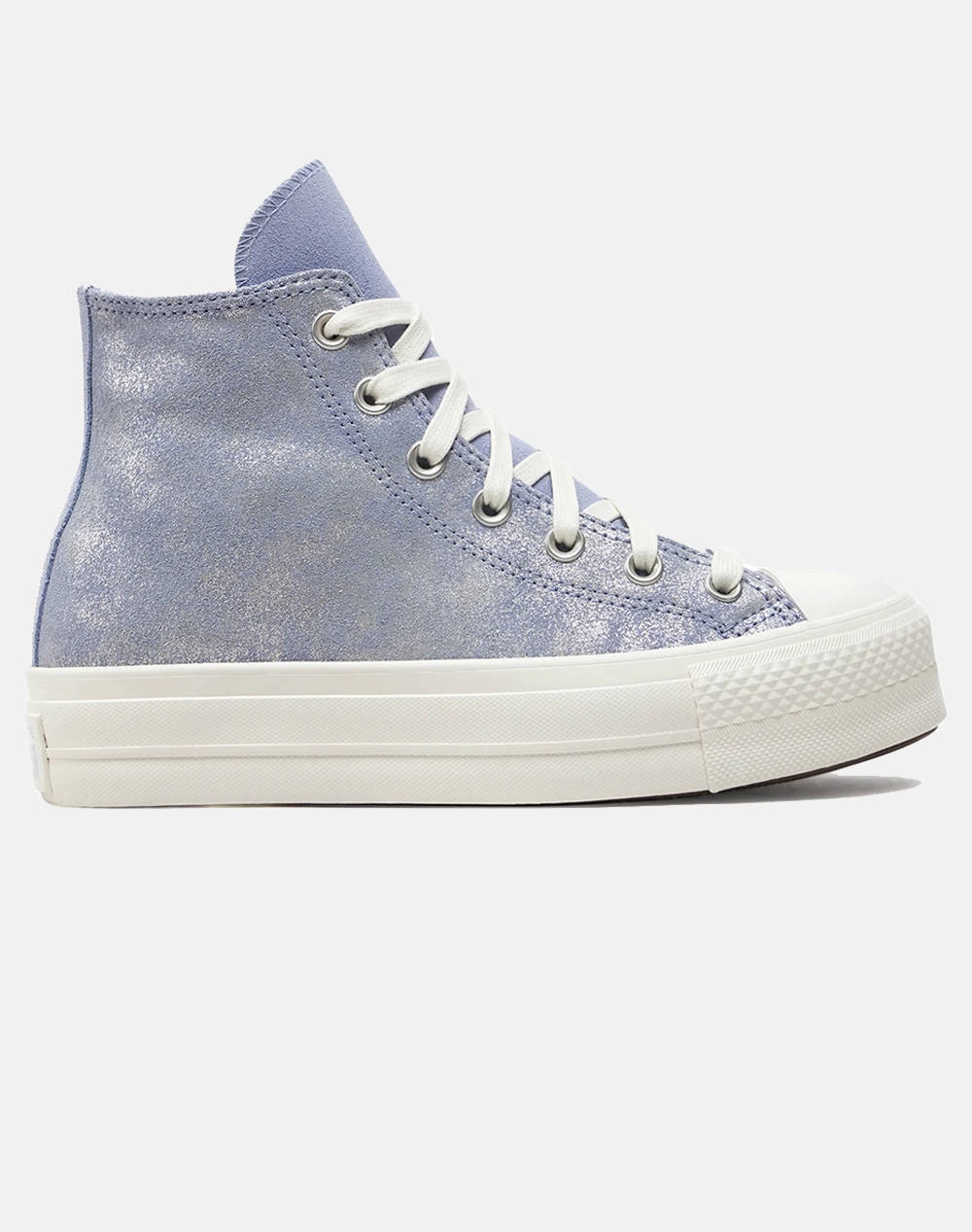 Converse Chuck Taylor All Star Lift Platform Suede Shimmer Γυναικα Παπουτσια Sneakers Lilac Δερμασουετ A11549C 537