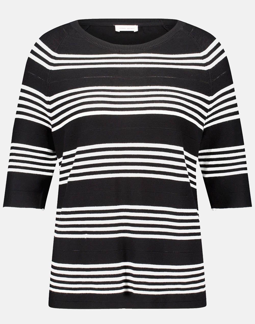 Gerry Weber Pullover 1/2 Sleeve Women Clothes Tops Knits Black Viscose,Synthetic 978053 44727 01190 Female Knits Black