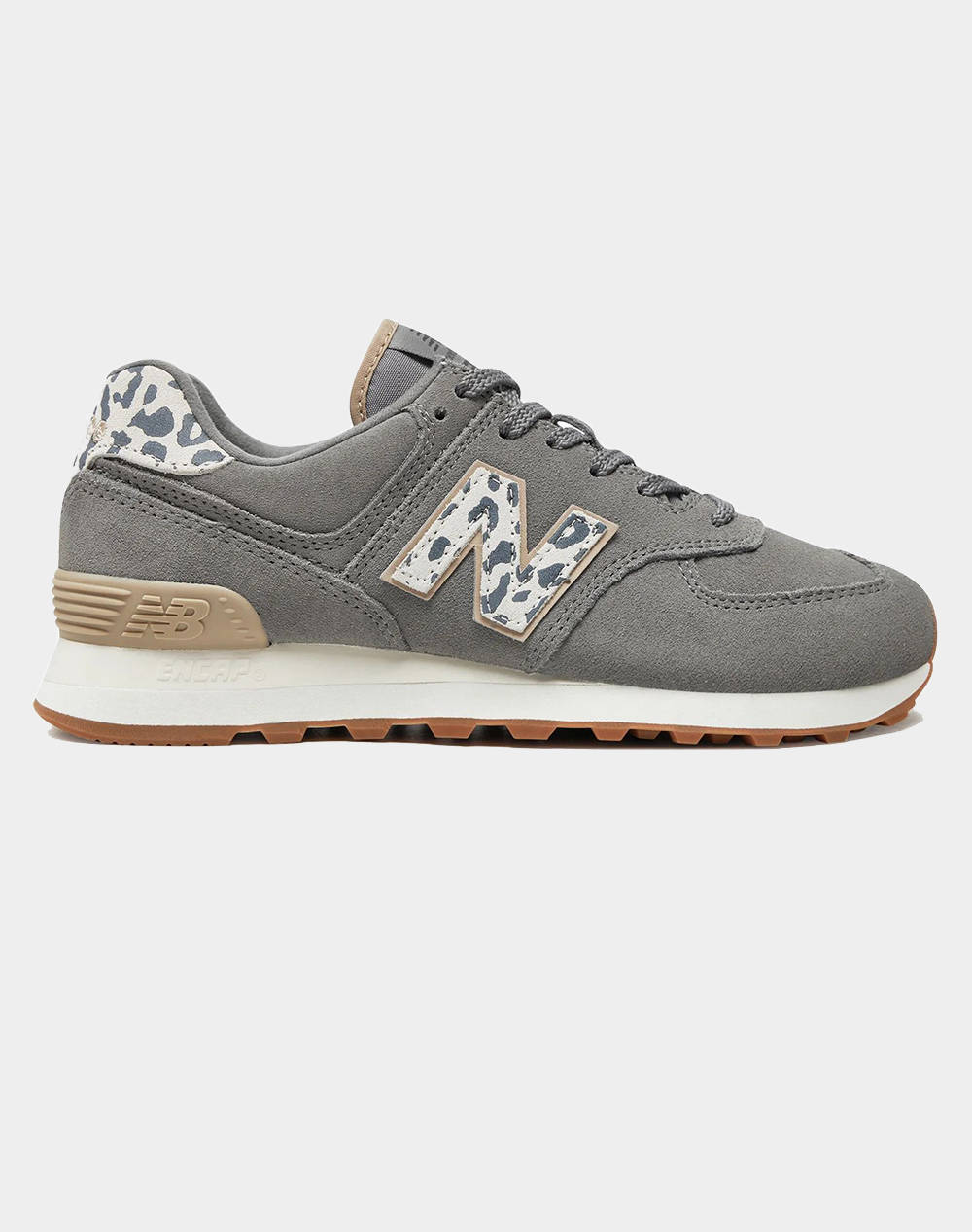 New Balance 574 Classics Shoes Women Footwear Sneakers Gray Leather,Fabric Wl574Ij2 B Female Sneakers