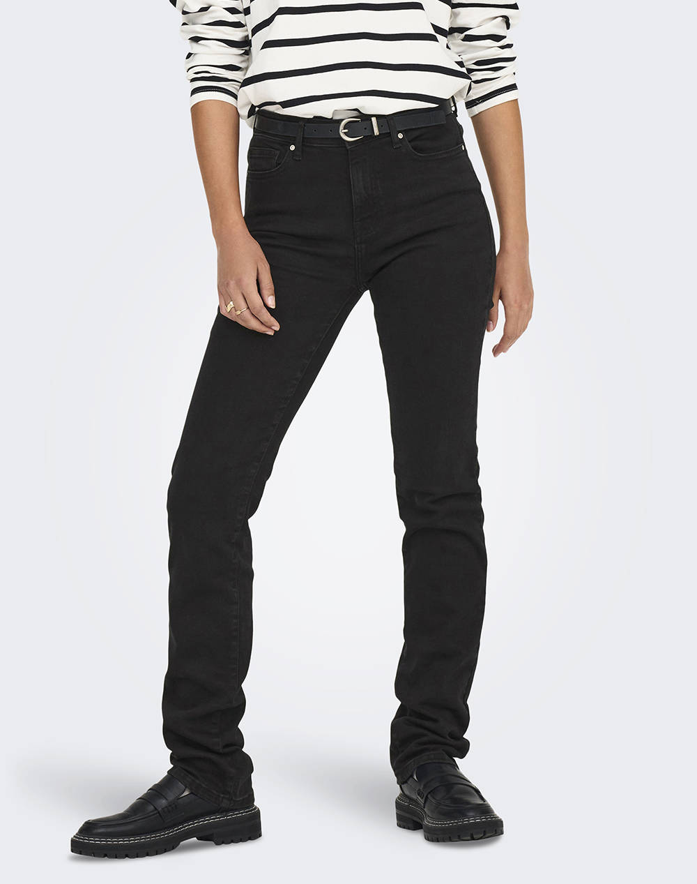 Only Onlsui Mid Slim Dnm Dia883 Women Clothes Trousers Jeans/5P/Cargo Black Cotton,Elastic,Denim 15322818 Black Denim Female Jeans/5P/Cargo Black