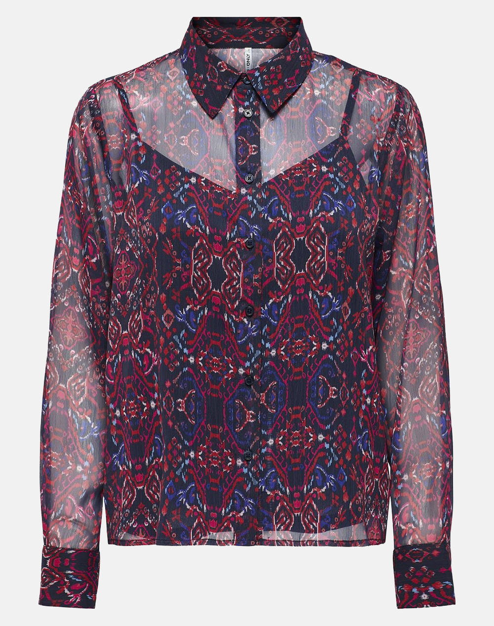 Only Onlsonia Life L/S Shirt Ptm Women Clothes Shirts Mixed Synthetic 15337802 Navy Blazer Female Shirts