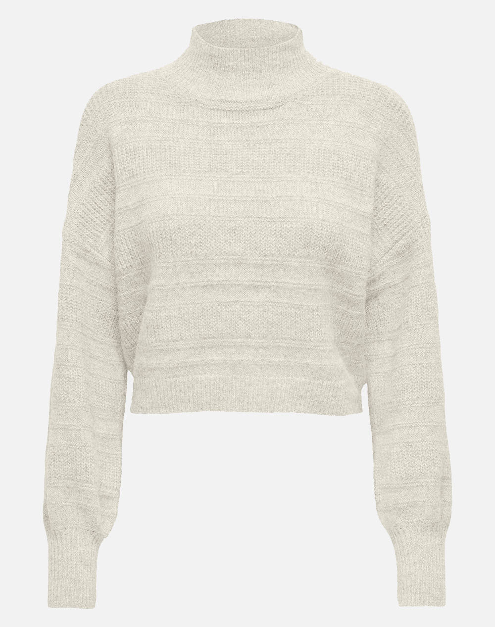 Only Onlselesta Life Ls Highneck Cc Knt Women Clothes Tops Knits Ivory Wool,Elastic,Woolen Mixture,Synthetic 15324278 Birch Female Knits