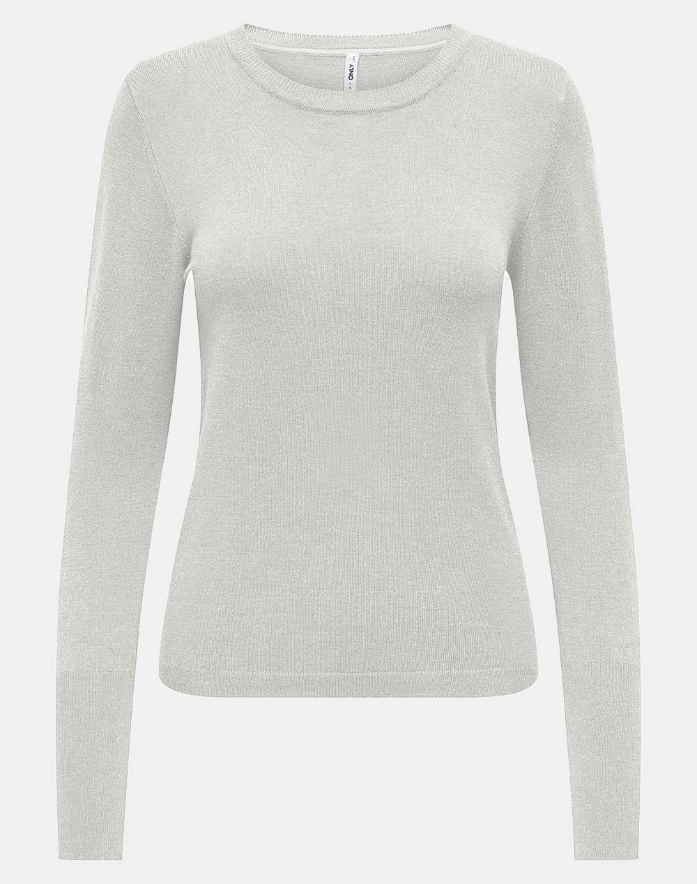 Only Onljulie Life Ls Button O Neck Cc Knt Women Clothes Tops Knits Offwhite Viscose,Elastic 15310590 Cloud Dancer Female Knits