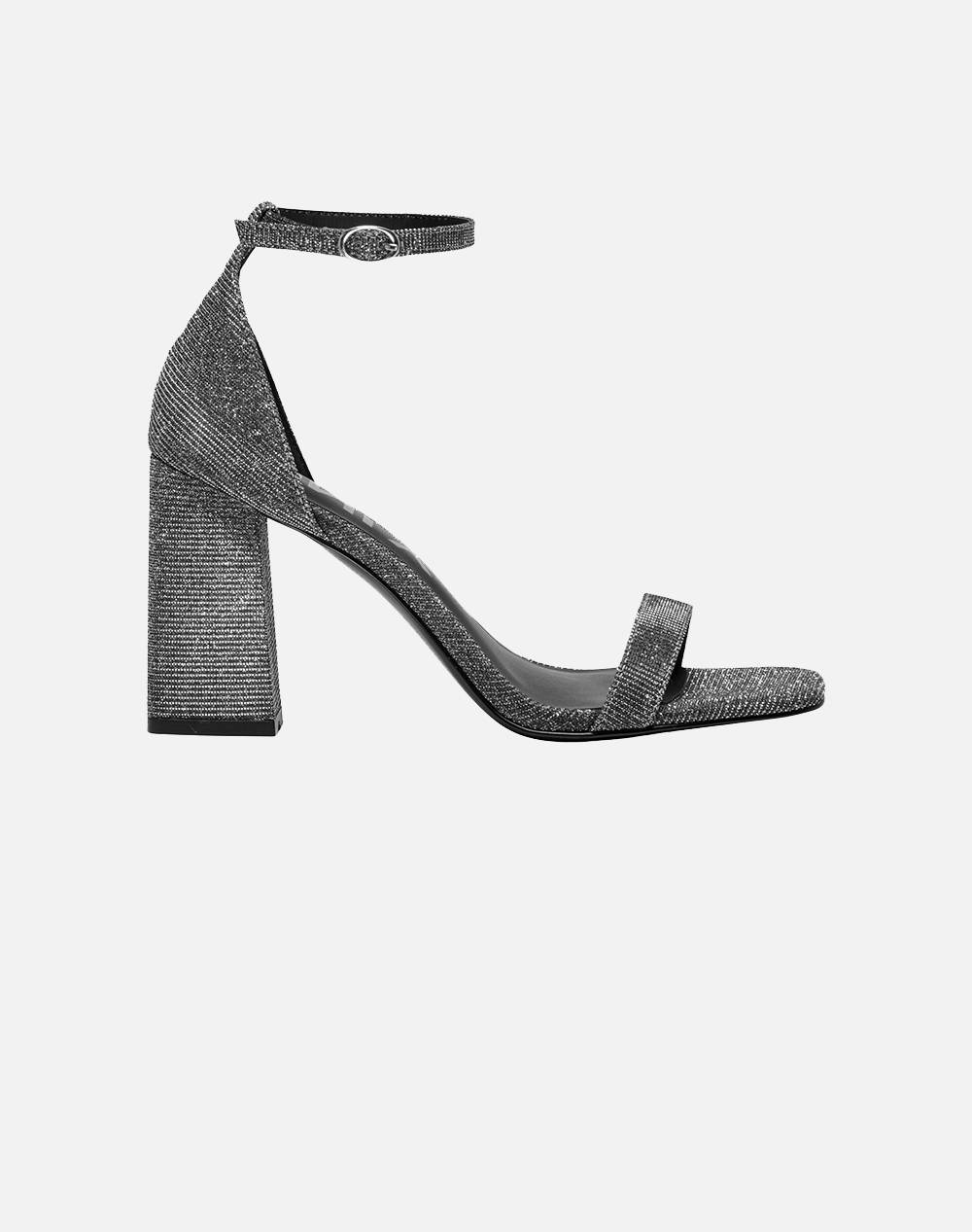 Only Onlalyx 24 Glitter High Heeled Sandal Women Footwear Sandals Gray Synthetic 15329322 Grey Female Sandals