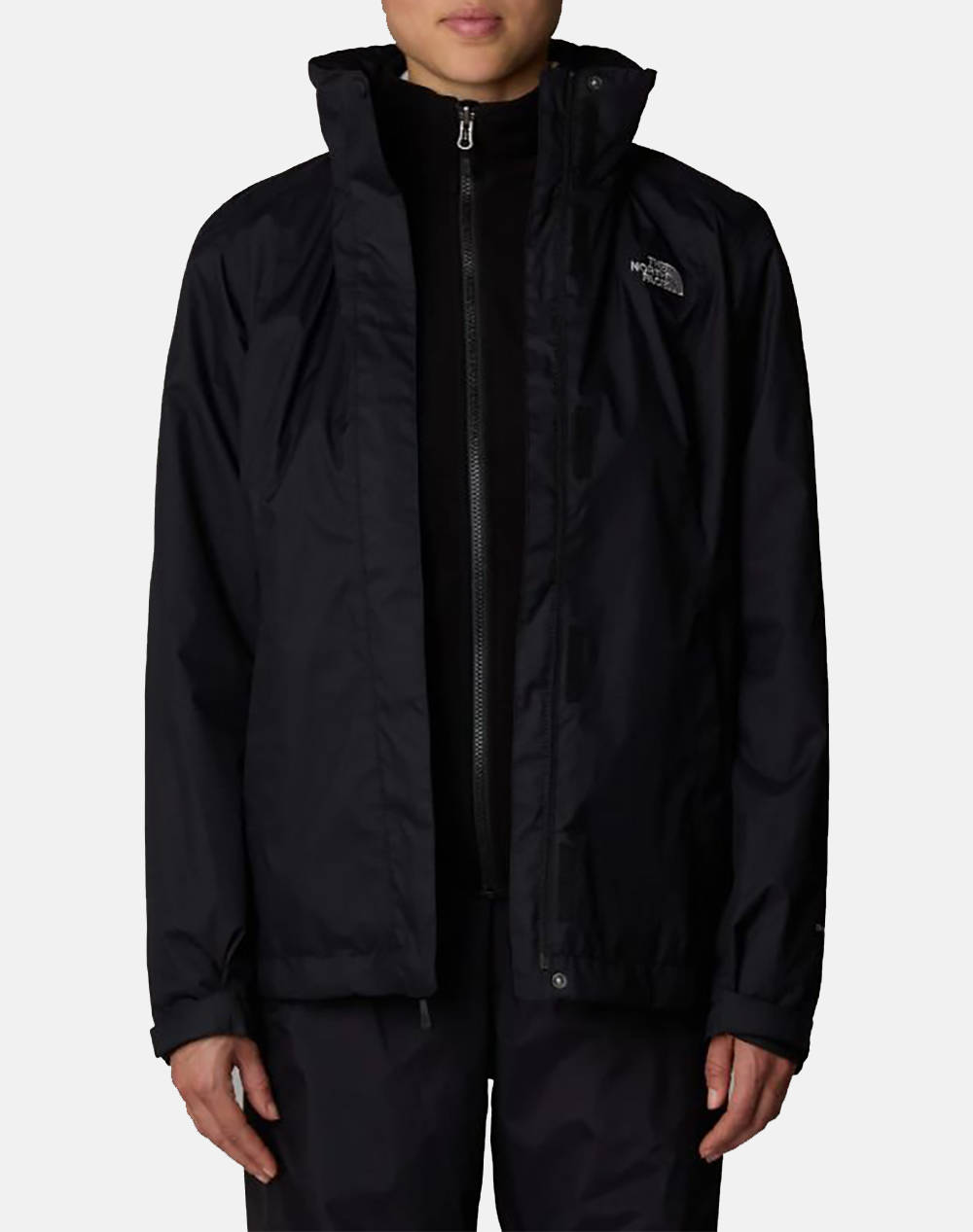 The North Face W Evolve Ii Tri Jkt Women Clothes Outerwear Outerwear Jackets Black Synthetic Nf00Cg56 Nfkx7 Female Jackets Black