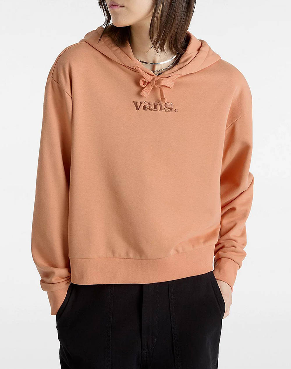 Vans W Essential Ft Rlx Po Women Clothes Tops Sweatshirts Orange Cotton Vn000Jf6Vvl1 Vnvvl Female Sweatshirts