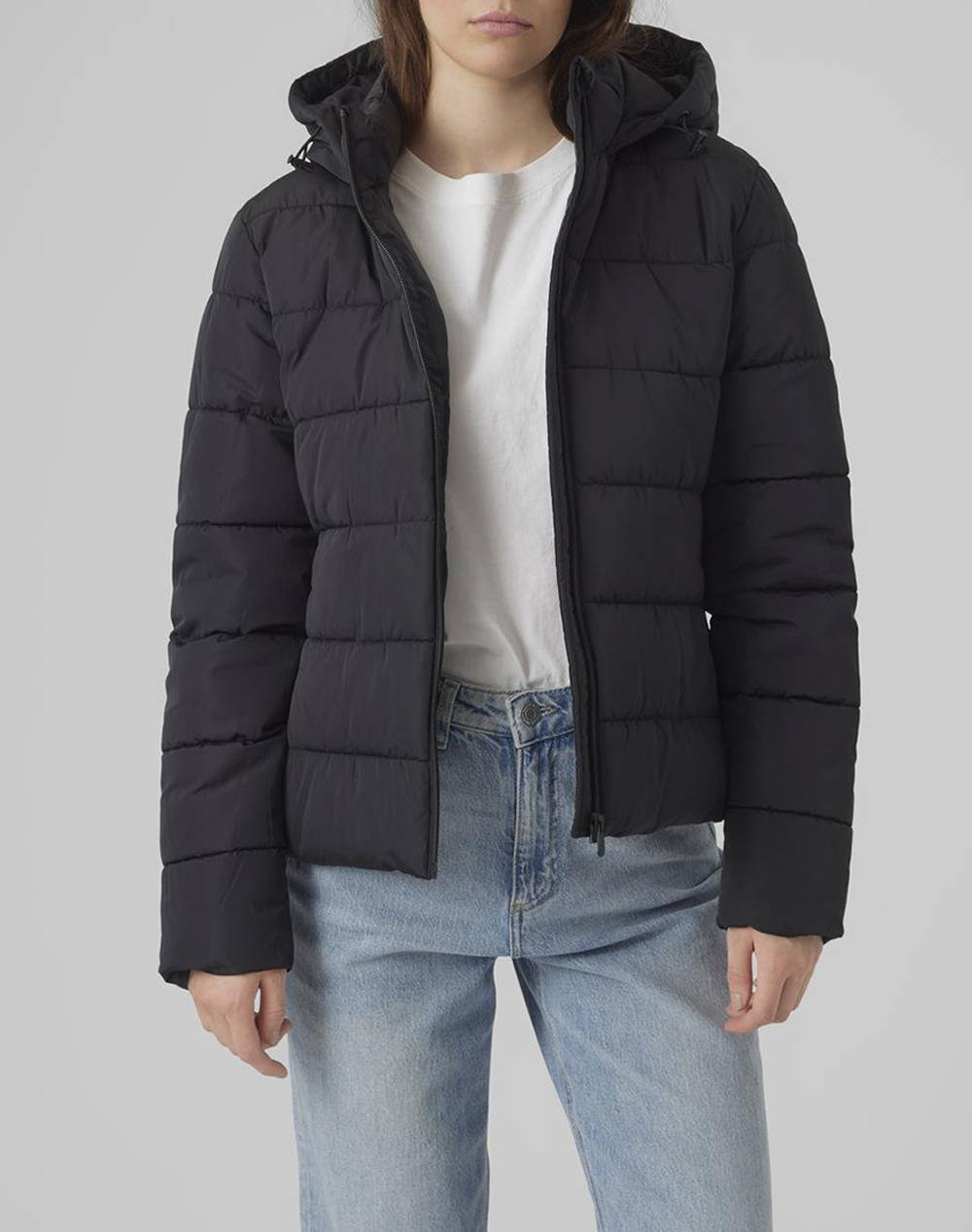 Vero Moda Vmjessiemie Short Jacket Ga Women Clothes Outerwear Outerwear Jackets Black Synthetic 10289837 Black Female Jackets Black