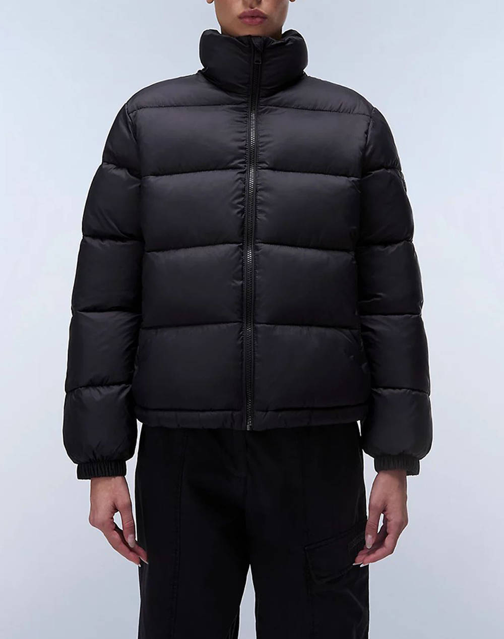 Napapijri A Box Logo In Women Clothes Outerwear Outerwear Jackets Black Synthetic Np0A4Hz1 Np041 Female Jackets Black