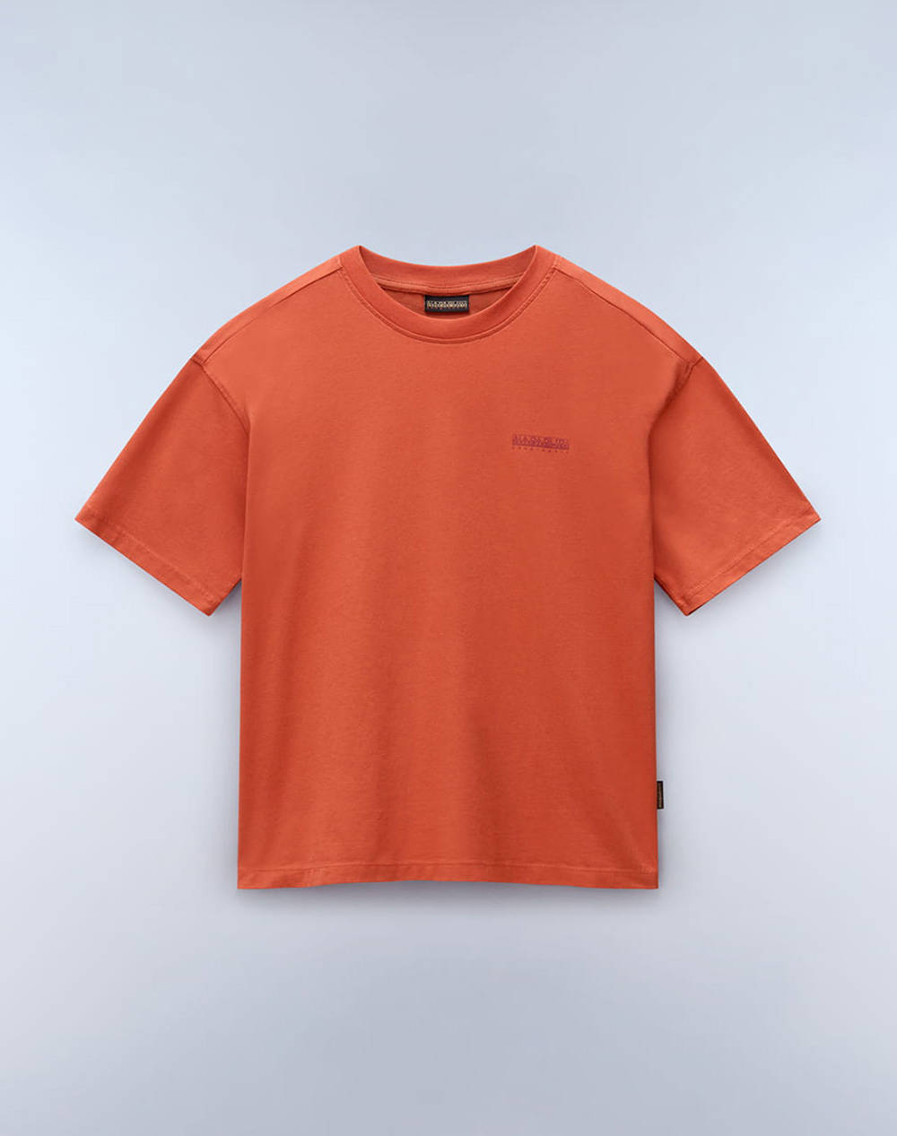Napapijri S Bise Ss W Women Clothes Tops T Shirts Orange Cotton Np0A4Hzf Npr1B Female T-Shirts