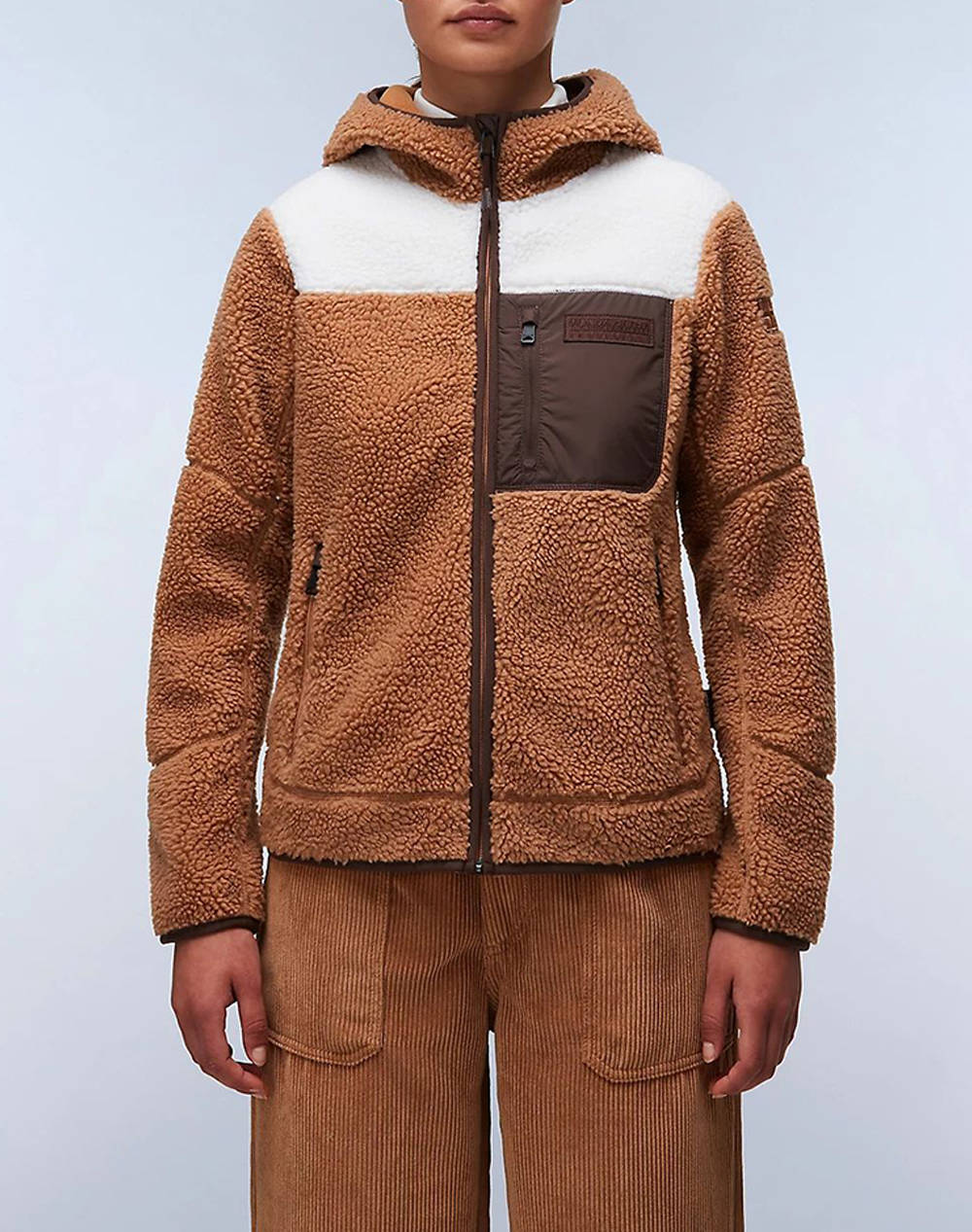 Napapijri Yupic And Hw Cb Women Clothes Tops Sweatshirts Brown Synthetic Np0A4I54 Npmh2 Female Sweatshirts Brown