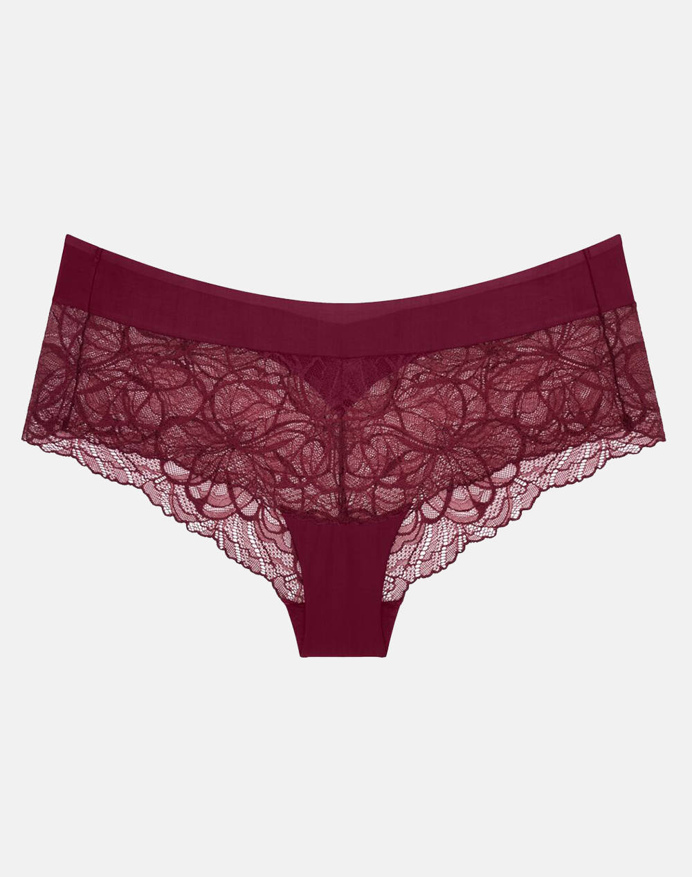 Triumph Body Make Up Illusion Lace Shorty Women Underwear Briefs Briefs Darkred Elastic,Synthetic 10219748 00Ew Female Briefs