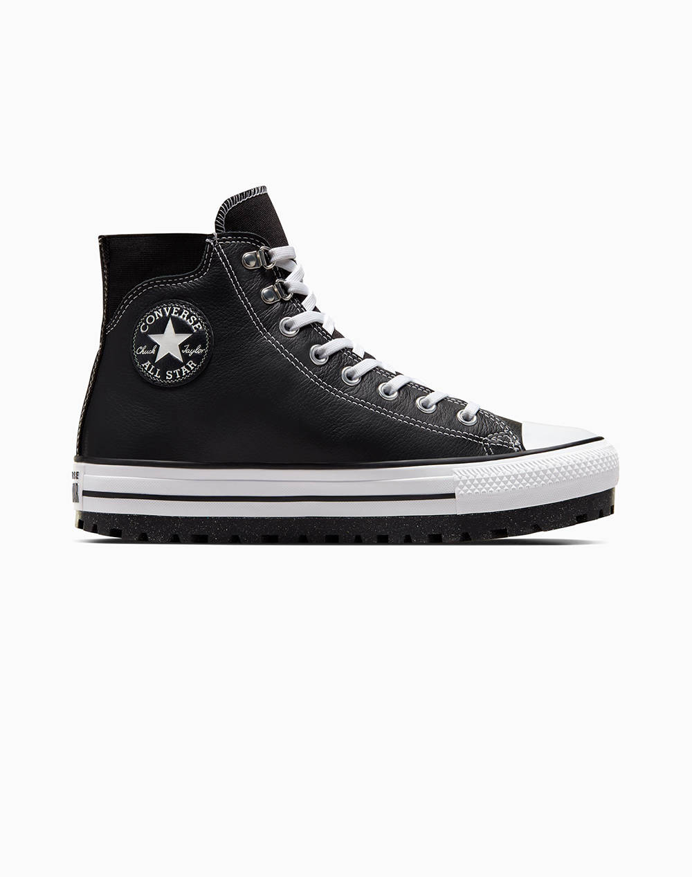 Converse Chuck Taylor All Star City Trek Waterproof Boot Men Sports Shoes Black Leather A04480C 001 Male Shoes Black