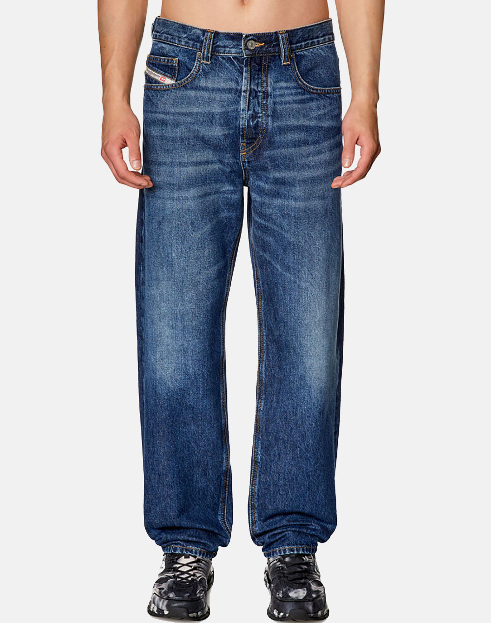 Diesel 2010 D Macs L.32 Trousers Men Clothes Trousers Jeans Denimblue Cotton A0356409I27 01 Male Jeans Blue