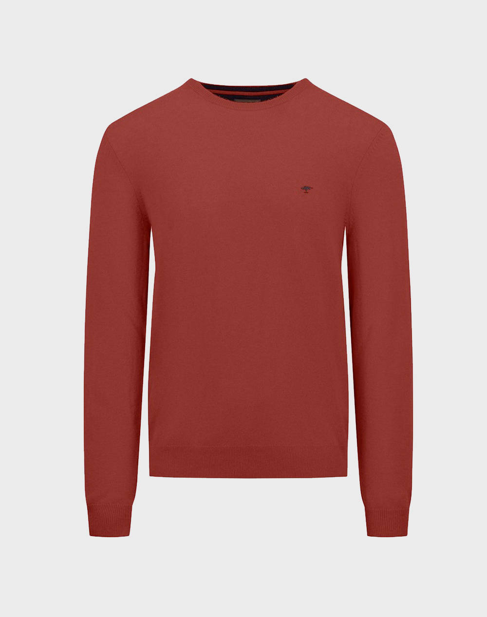 Fynch Hatton O Neck, Merino Cashmere Men Clothes T Shirts & Sweatshirts Knits Firebrick Wool,Synthetic 1414 800 302 Male Knits