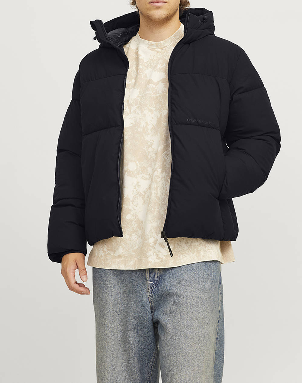 Jack&Jones Jorvesterbro Puffer Jacket Aw24 Sn Men Clothes Outerwear Jackets Black Synthetic 12260433 Black Male Jackets Black