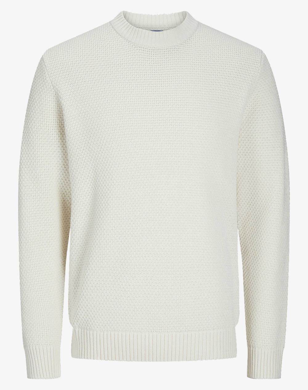 Jack&Jones Joreaton Knit Crew Neck Bf Men Clothes T Shirts & Sweatshirts Knits Ecru Cotton,Synthetic 12266391 Sea Salt Male Knits