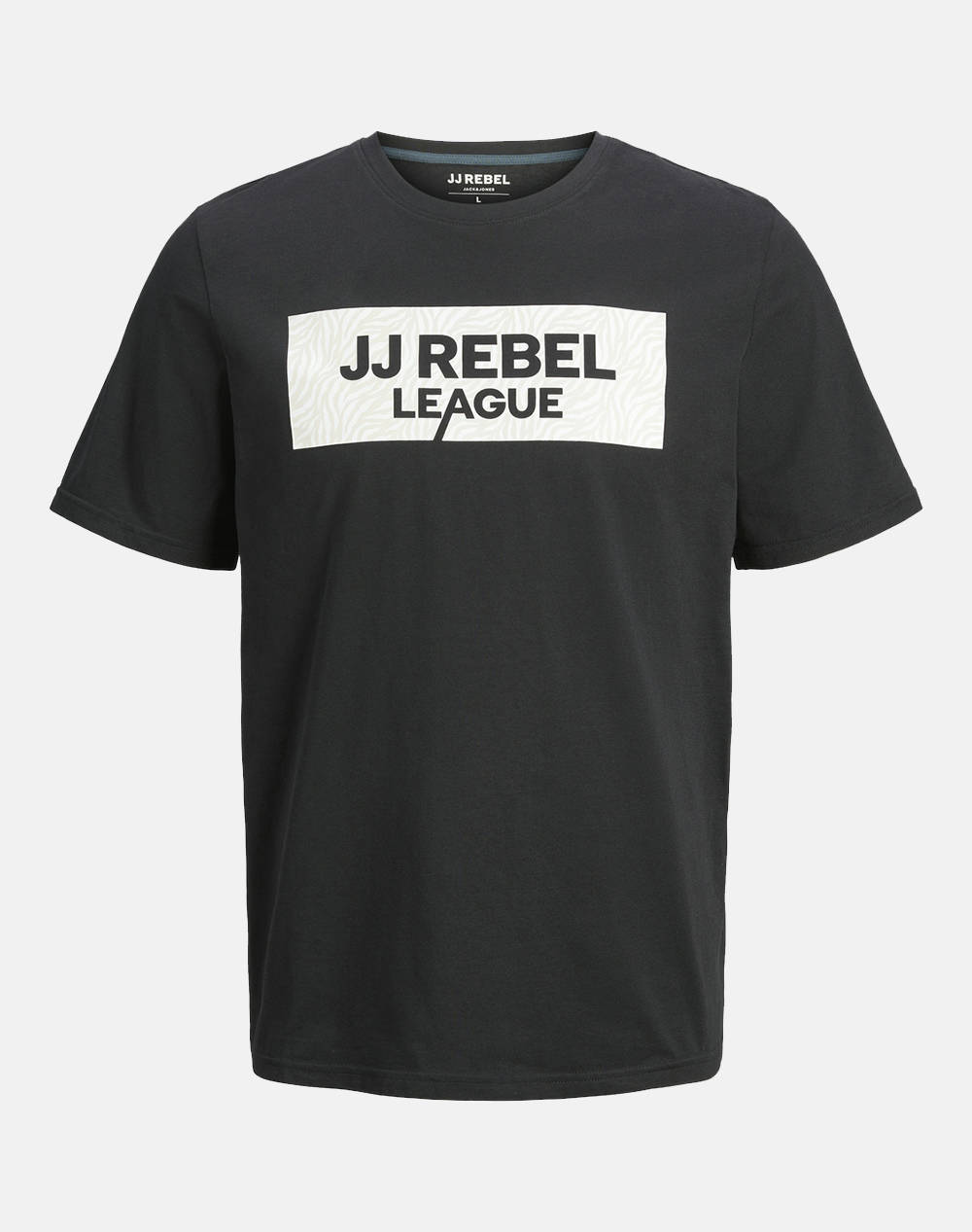 Jack&Jones Jrebzeb Tee Ss Crew Neck Men Clothes T Shirts & Sweatshirts T Shirts Black Cotton 12263867 Black Male T-Shirts Black