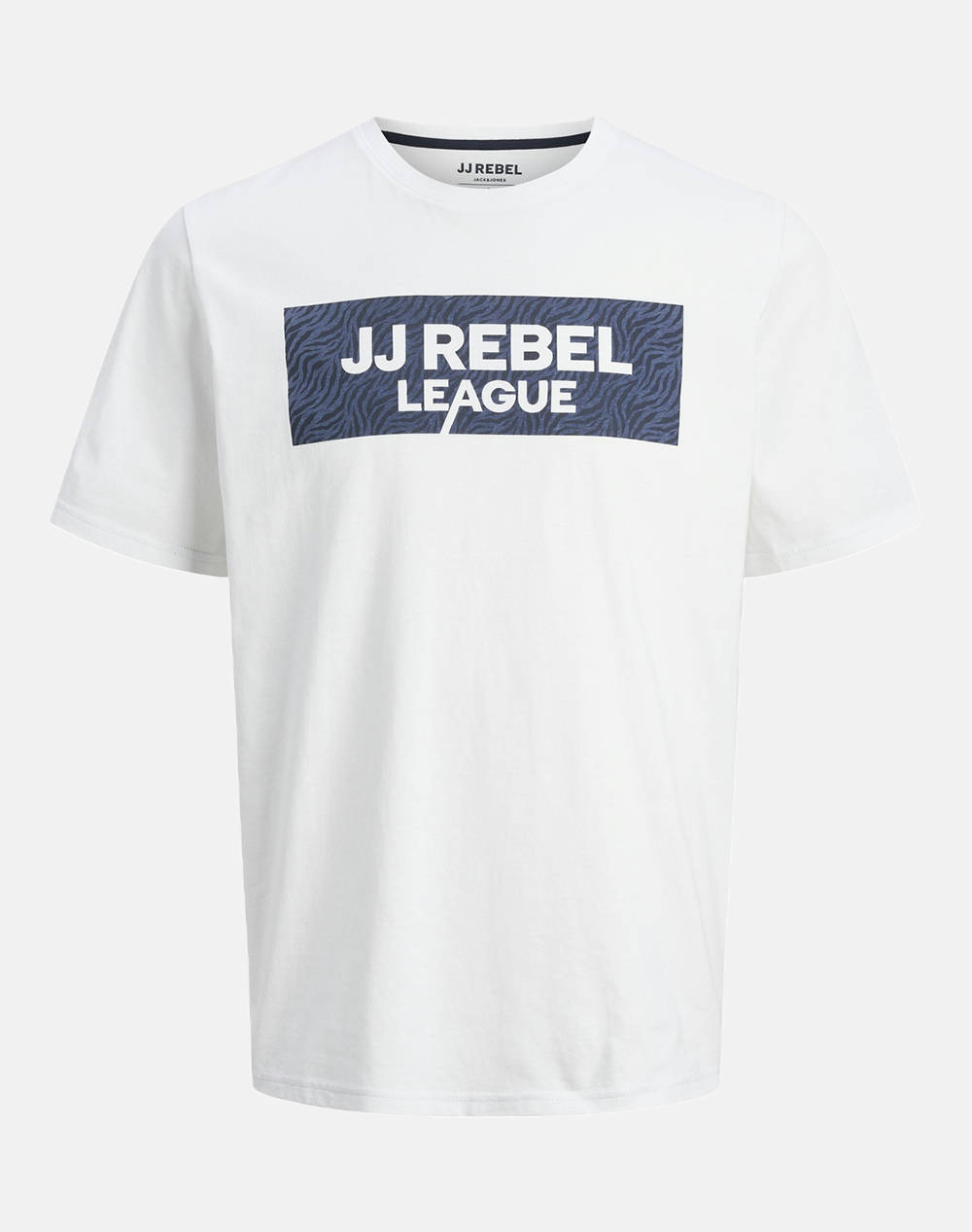 Jack&Jones Jrebzeb Tee Ss Crew Neck Men Clothes T Shirts & Sweatshirts T Shirts White Cotton 12263867 White Male T-Shirts