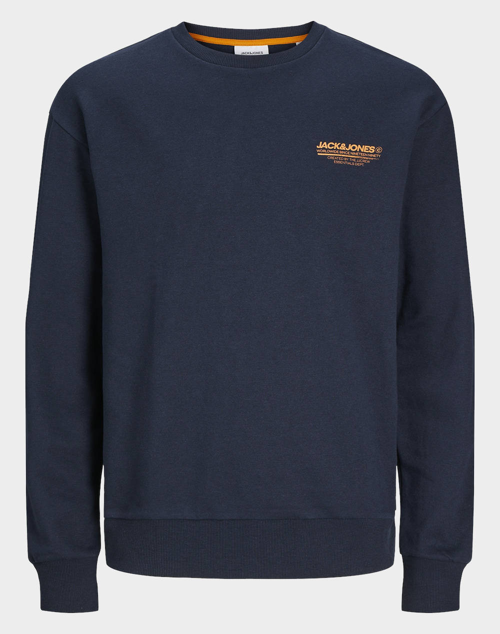 Jack&Jones Jjolive Sweat Crew Neck Men Clothes T Shirts & Sweatshirts Sweatshirts Navyblue Cotton,Synthetic 12256831 Navy Blazerjack&Jones Male
