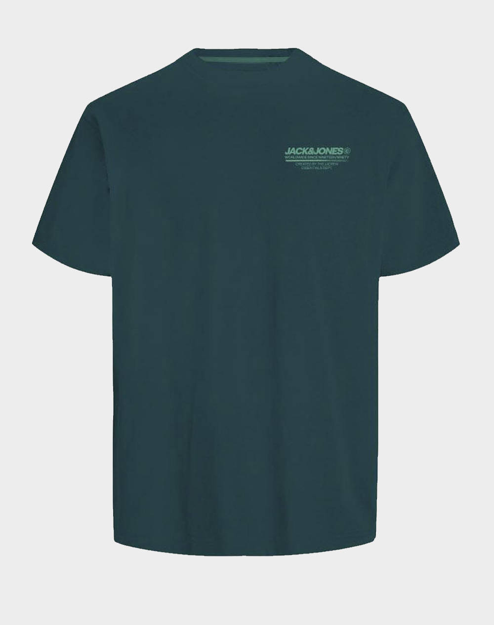 Jack&Jones Jjolive Tee Ss Crew Neck Men Clothes T Shirts & Sweatshirts T Shirts Darkgreen Cotton 12256793 Deep Tealjack&Jones Male T-Shirts Green