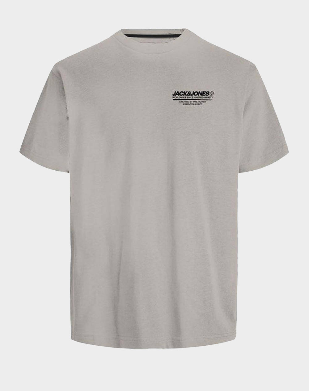Jack&Jones Jjolive Tee Ss Crew Neck Men Clothes T Shirts & Sweatshirts T Shirts Lightgray Cotton 12256793 Moonbeamjack&Jones Male T-Shirts