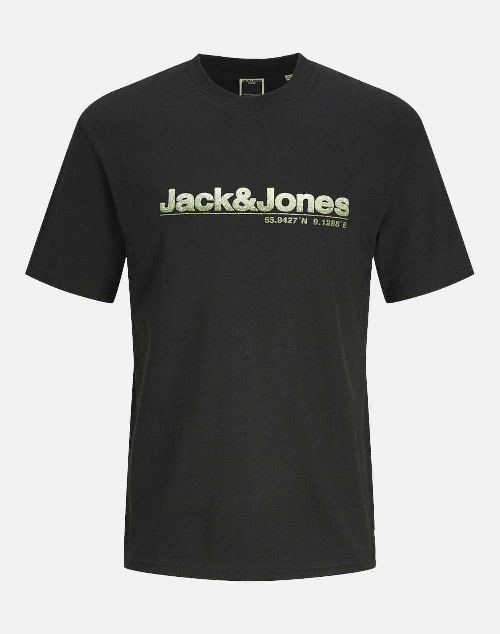 Jack&Jones Jcopuff Ss Tee Crew Neck Men Clothes T Shirts & Sweatshirts T Shirts Black Cotton 12262346 Black Male T-Shirts Black