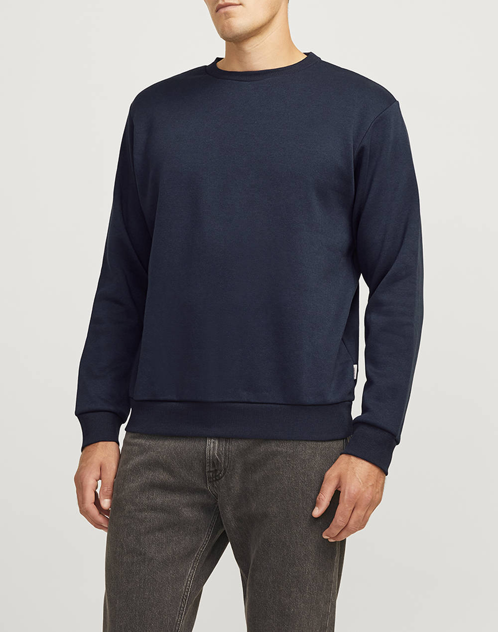 Jack&Jones Jrebrocky Sweat Crew Neck Men Clothes T Shirts & Sweatshirts Sweatshirts Darkblue Cotton,Synthetic 12263857 Sky Captain Male Sweatshirts