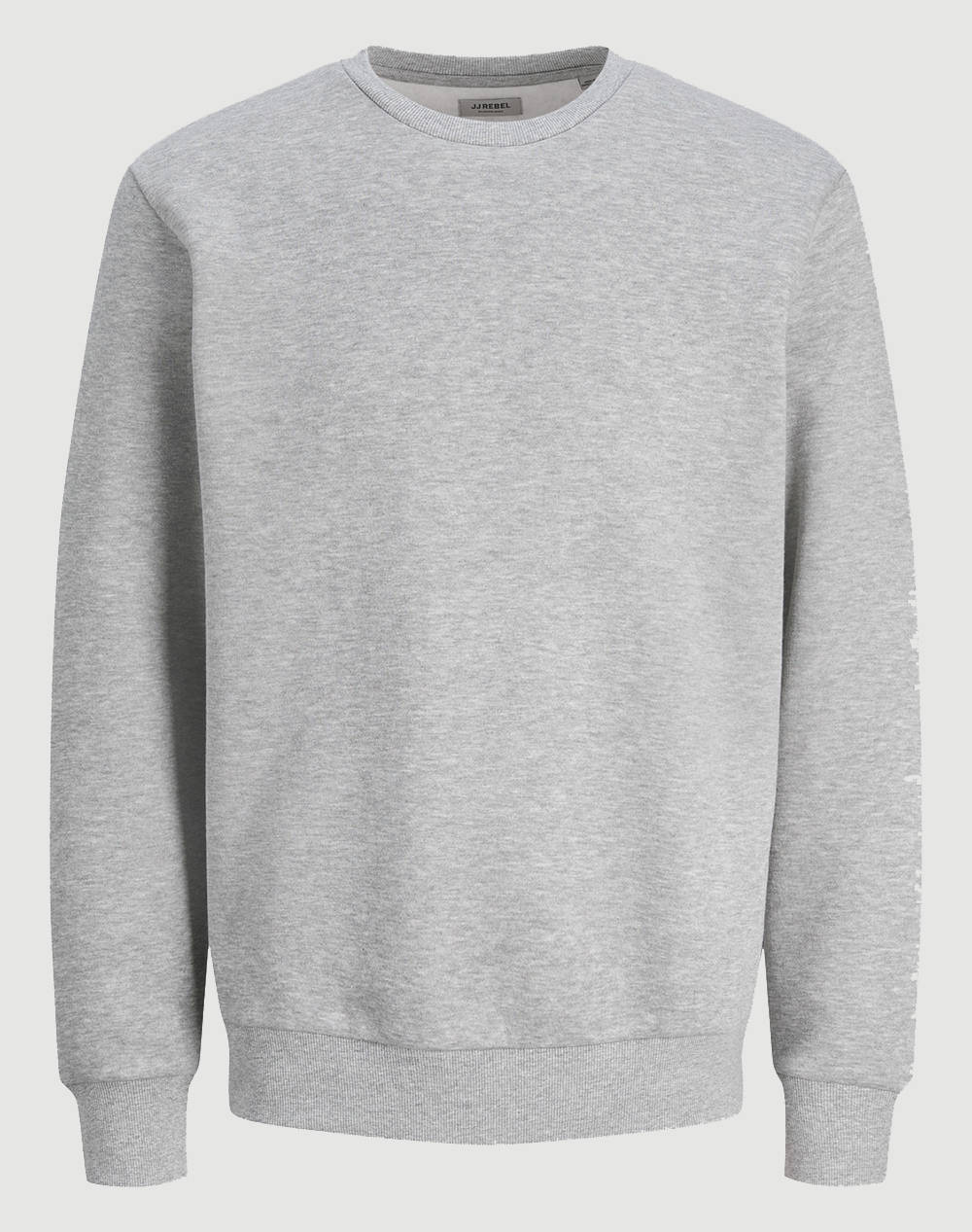 Jack&Jones Jrebrocky Sweat Crew Neck Men Clothes T Shirts & Sweatshirts Sweatshirts Lightgray Cotton,Synthetic 12263857 Light Grey Melange Male