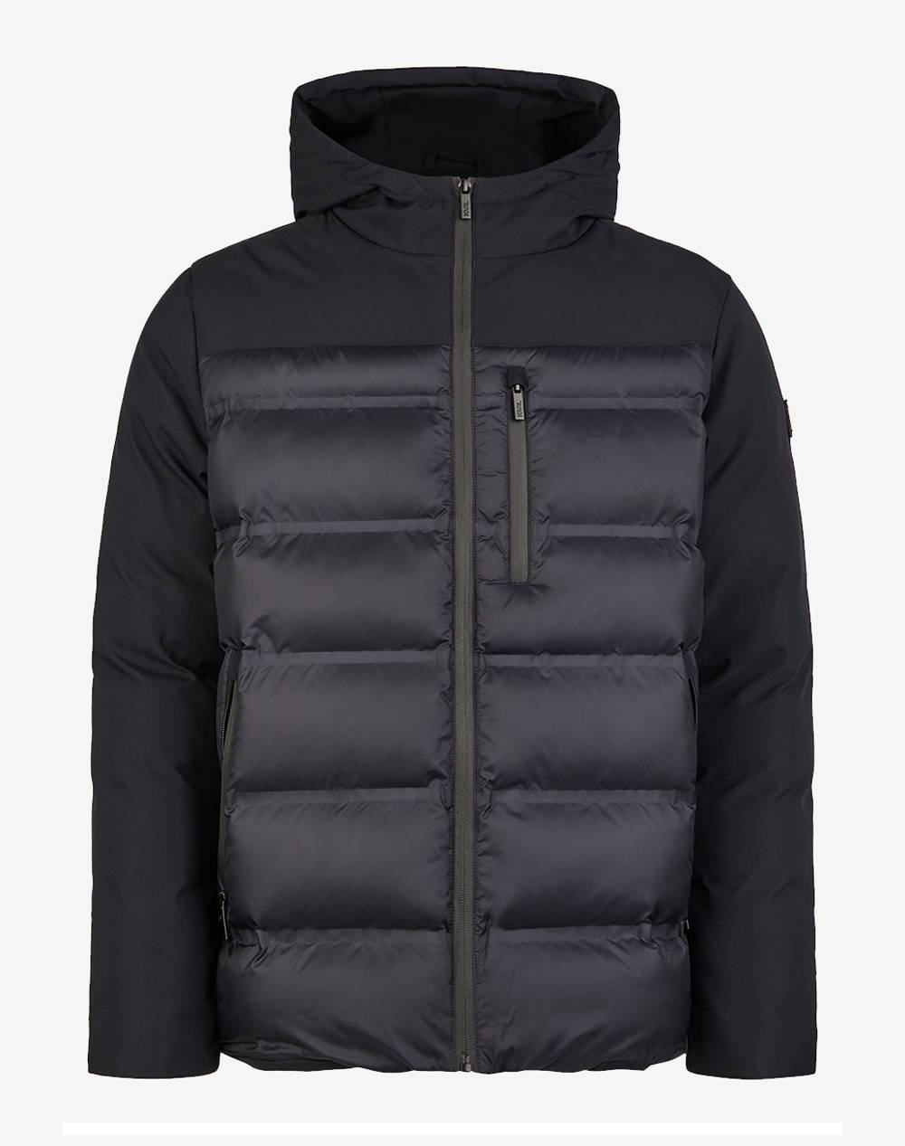 Karl Lagerfeld Hooded Jacket Men Clothes Outerwear Jackets Black Synthetic 50529 544596 990 Male Jackets Black