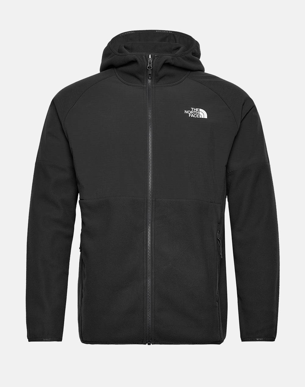 The North Face M Glacier Hw Fz Hd Men Clothes Outerwear Jackets Black Synthetic Nf0A89Jj Nf03B Male Jackets Black
