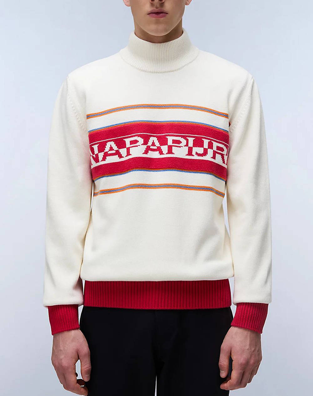 Napapijri D Sardona Men Clothes T Shirts & Sweatshirts Knits Biege Cotton,Wool Np0A4I2A Npn1J Male Knits Biege