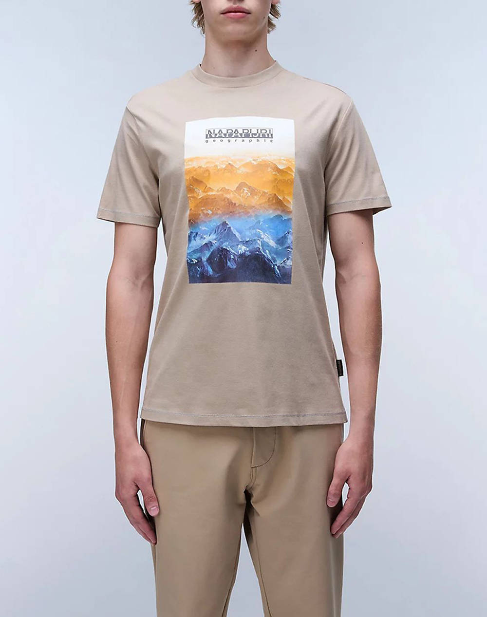 Napapirji S Rollin Ss Ανδρας Ρουχα Μπλουζες T Shirt Biege Βαμβακι Np0a4i3d Npn1i - Koolfly