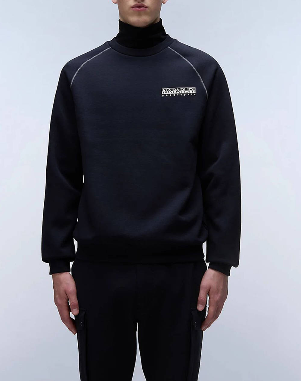 B Rollin C Papers Men Clothes T Shirts & Sweatshirts Sweatshirts Black Cotton,Synthetic Np0A4Hzz Np041 Male Sweatshirts Black