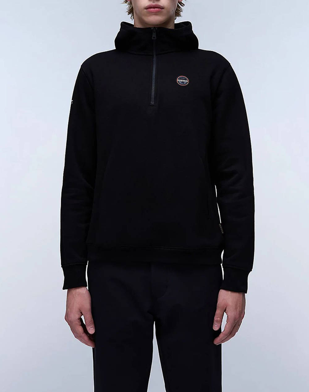 With Papijri B Badge Hzh Women Clothes Tops Sweatshirts Black Cotton,Synthetic Np0A4I1B Np041 Female Sweatshirts Black