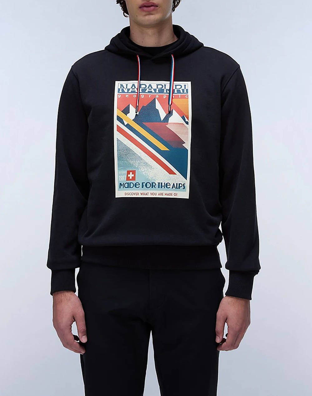 Napapijri B Portalet H Men Clothes T Shirts & Sweatshirts Sweatshirts Black Cotton Np0A4I53 Np041 Male Sweatshirts Black