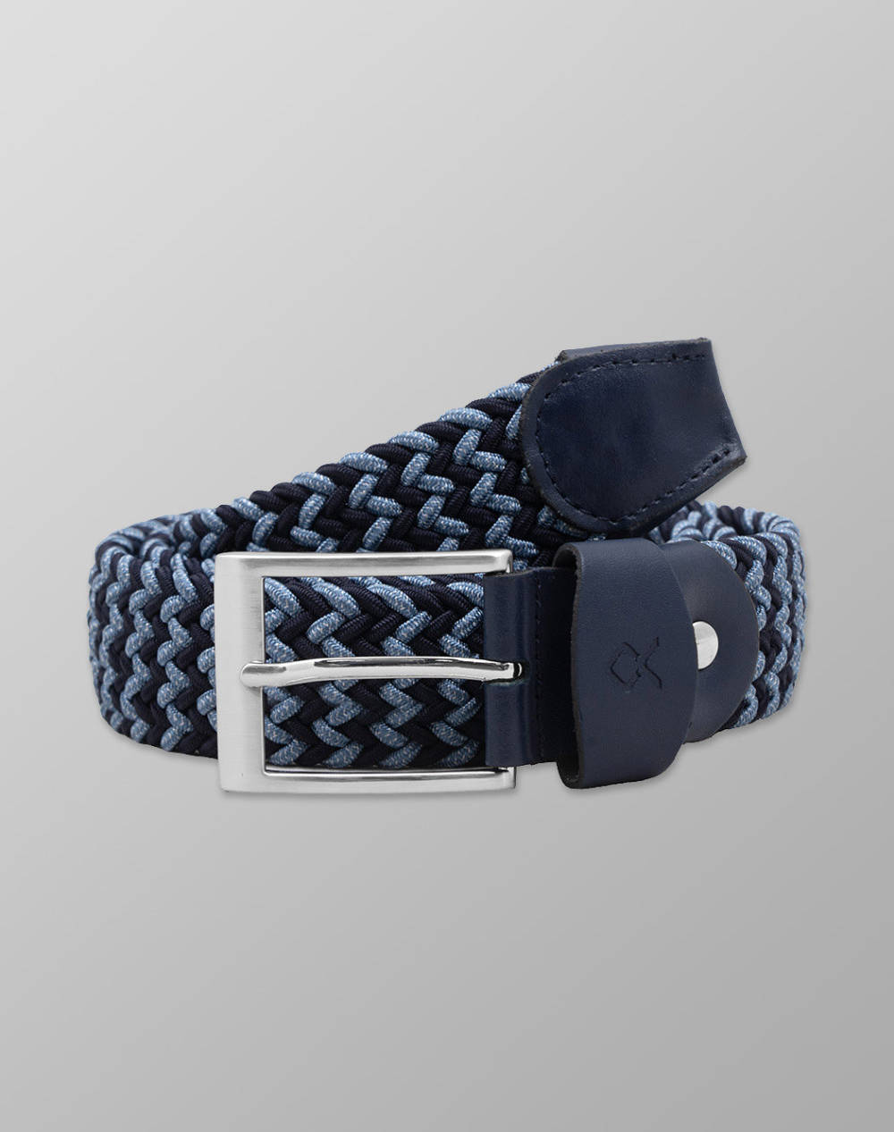 Oxford Company Belt 100% Rayon Men Accessories Belts Blue Synthetic Belt 357.03 03 Male Belts Blue