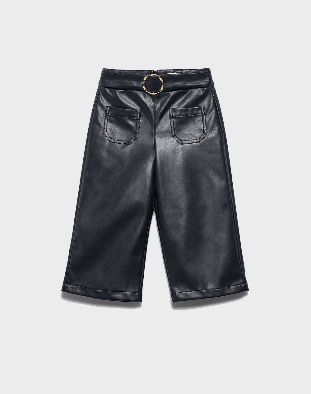 Abel & Lula Multi Leatherette Trousers Kids Girl Clothes Trousers Black Imitation Leather,Synthetic 05716 5 Female Trousers Black