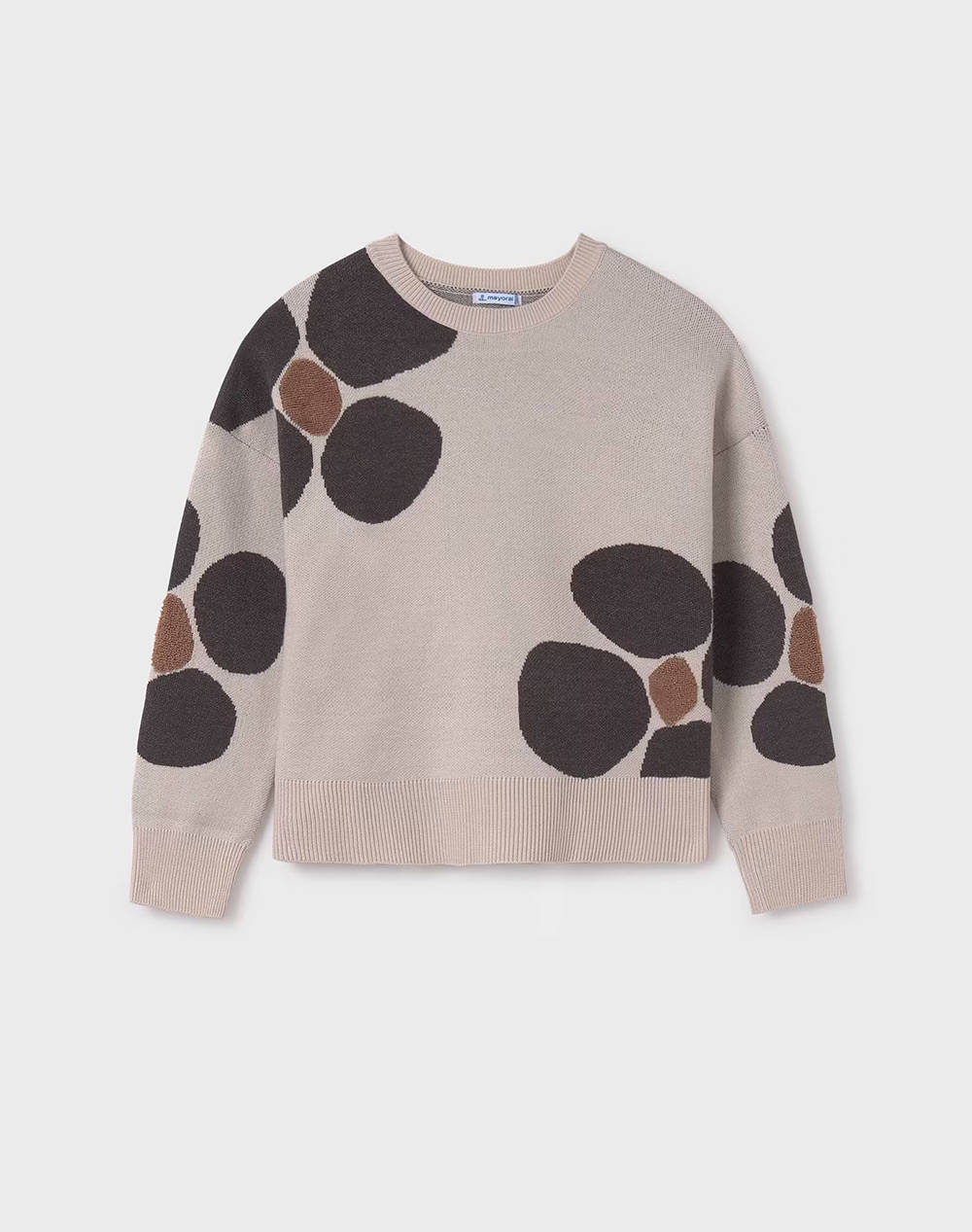 Mayoral Jersey Floral Kids Girl Clothes Sweaters Multi Viscose,Elastic,Synthetic,Fabric 07301 89 Female Sweaters
