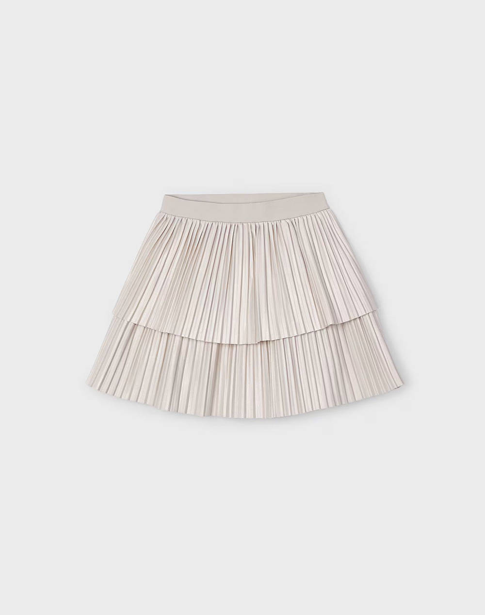 Mayoral Maco Pleated Skirt Kids Girl Clothes Baby Cream Elastic,Synthetic 04904 68 Female Baby