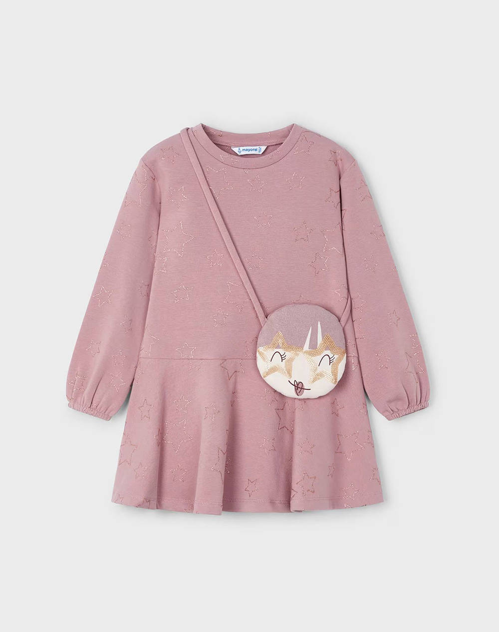 Mayoral Maco Bag Dress Kids Girl Clothes Baby Deeppink Cotton,Elastic,Synthetic 04931 10 Female Baby