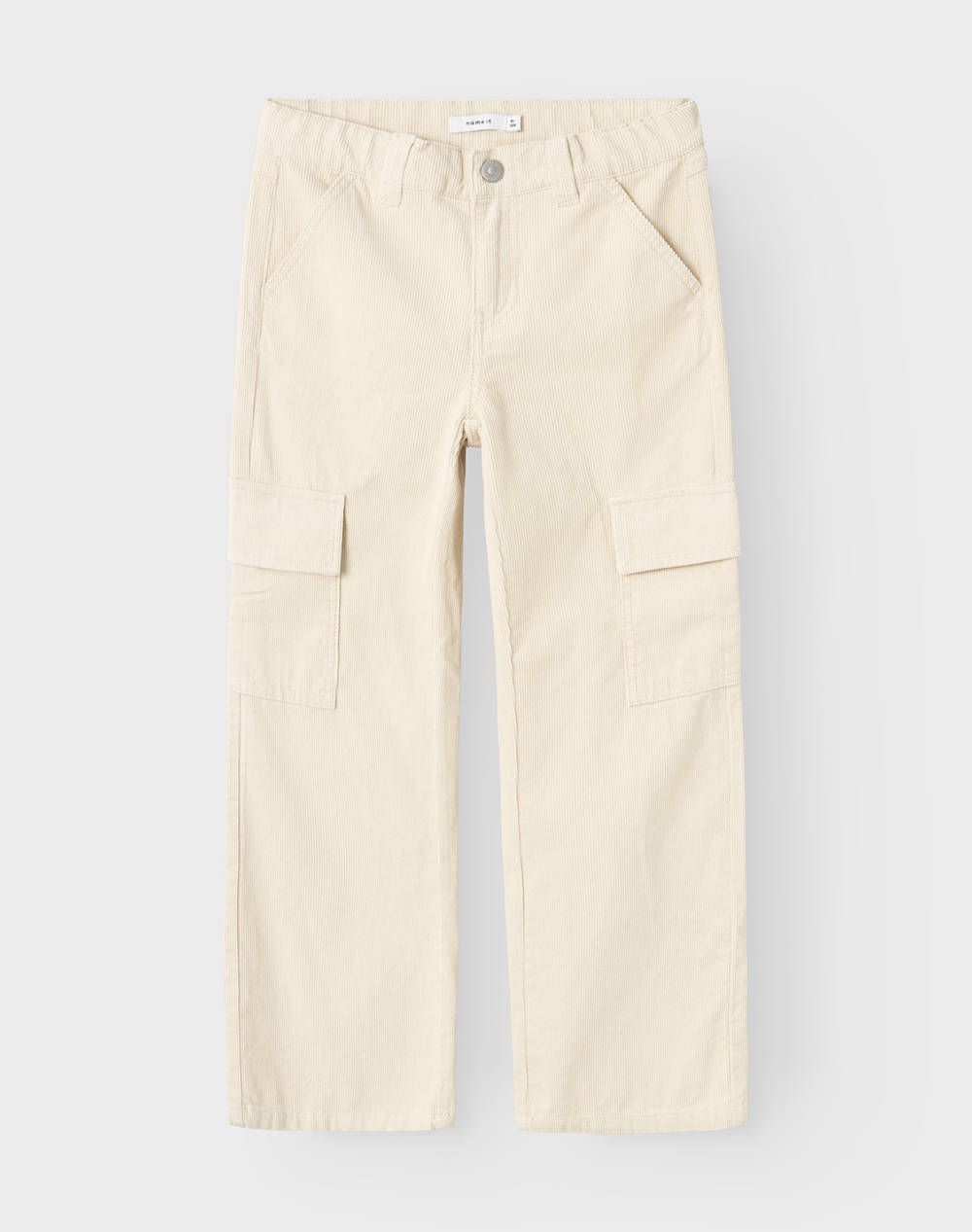 Name It Nkfbella Wide Cord Pant 7299 Cy Kids Girl Clothes Trousers Ivory Cotton,Synthetic 13232639 Summer Sand Female Trousers